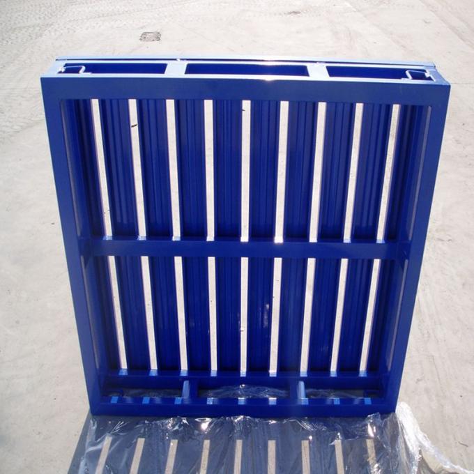 1200×1000 steel pallet showing structural design and entry points